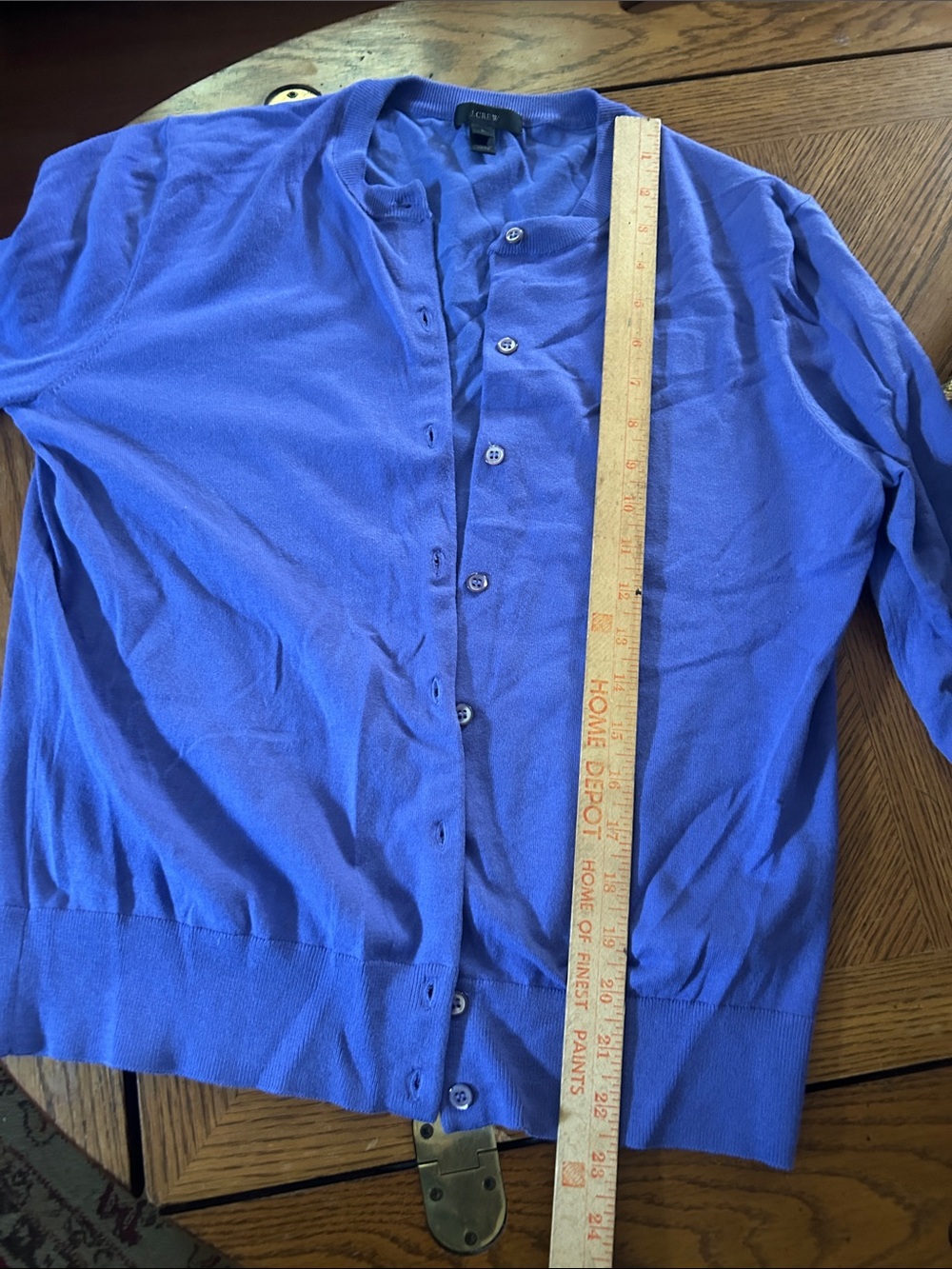 Periwinkle Purple Crewneck Cardigan - Picture 8 of 13